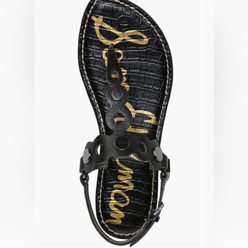 Sam Edelman black leather sandals